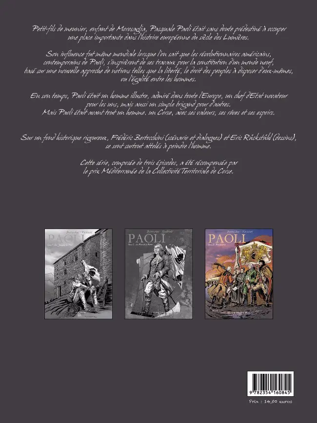 Verso de l'album Paoli Tome 3 Ponte Novu