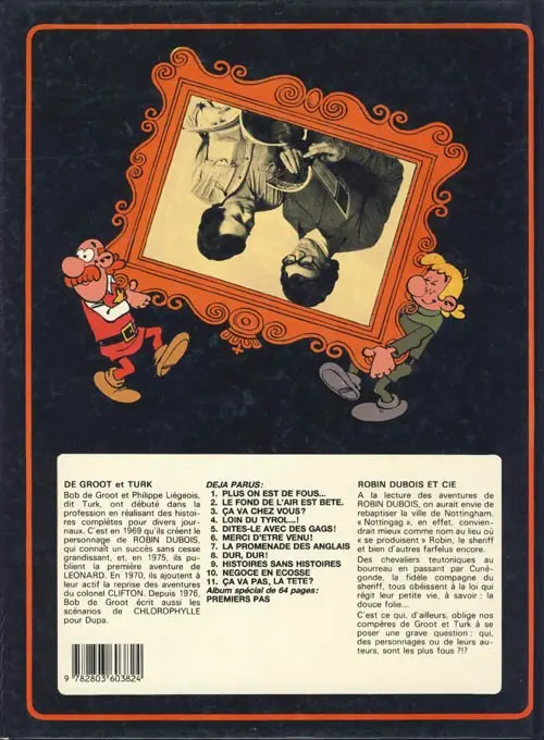 Verso de l'album Robin Dubois Tome 7 La promenade des Anglais
