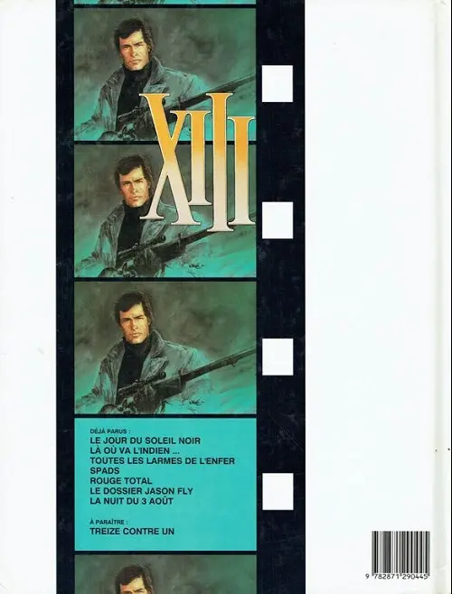 Verso de l'album XIII Tome 5 Rouge total