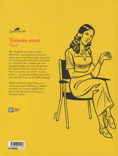 Verso de l'album Agatha Christie Tome 17 Témoin muet