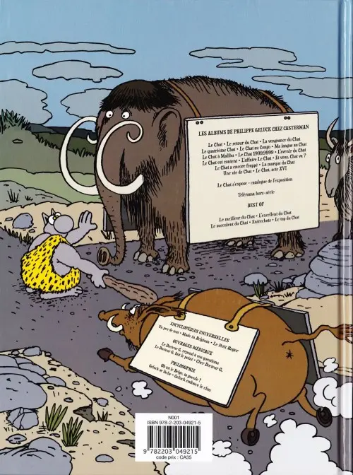 Verso de l'album Le Chat Tome 17 Le Chat Erectus