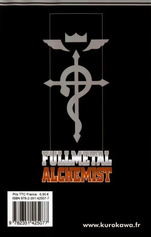 Verso de l'album FullMetal Alchemist Tome 23