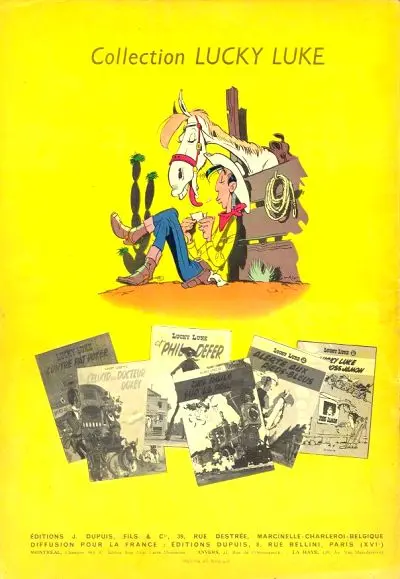 Verso de l'album Lucky Luke Tome 12 Les cousins Dalton