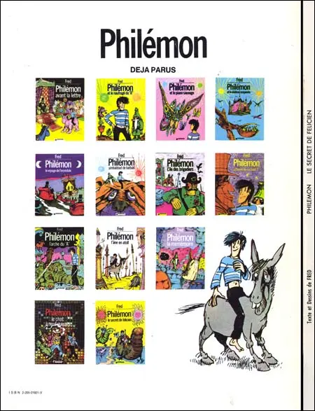 Verso de l'album Philémon Tome 13 Le secret de Félicien