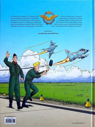 Verso de l'album Une aventure Classic de Tanguy et Laverdure Tome 3 Coups de feu dans les Alpes