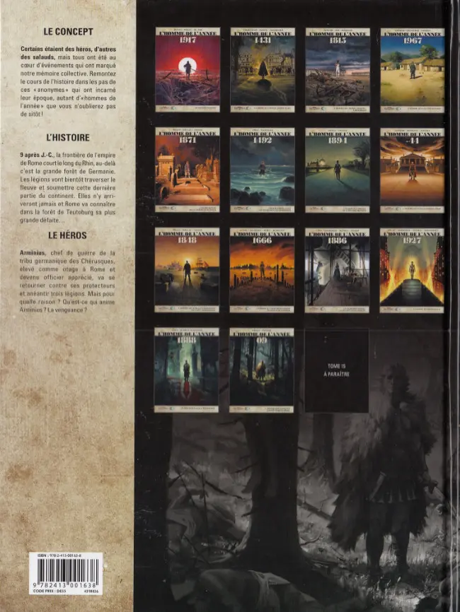 Verso de l'album L'Homme de l'année Tome 14 09