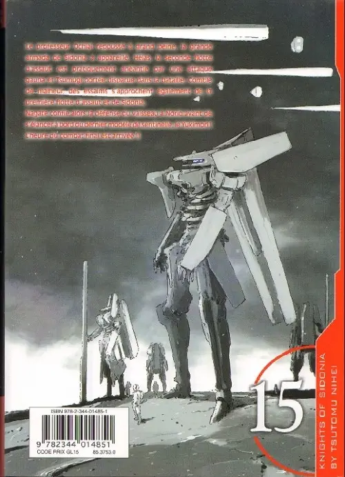 Verso de l'album Knights of Sidonia 15