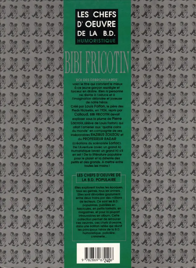 Verso de l'album Bibi Fricotin 2