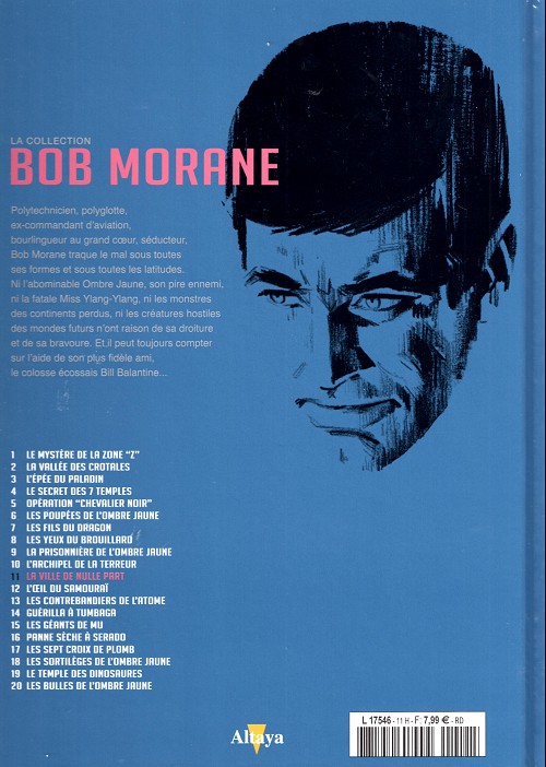 Verso de l'album Bob Morane La collection - Altaya Tome 11 La ville de nulle part