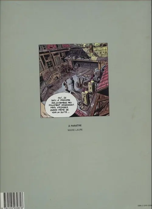 Verso de l'album Le Blaireau Tome 1 Brenda