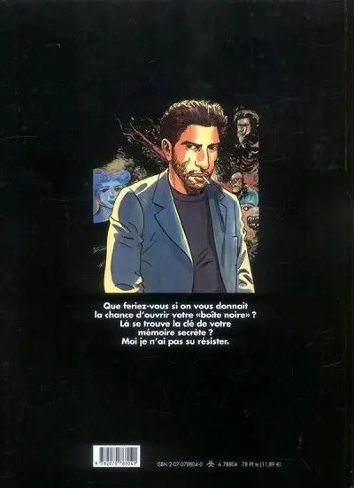 Verso de l'album La Boîte noire