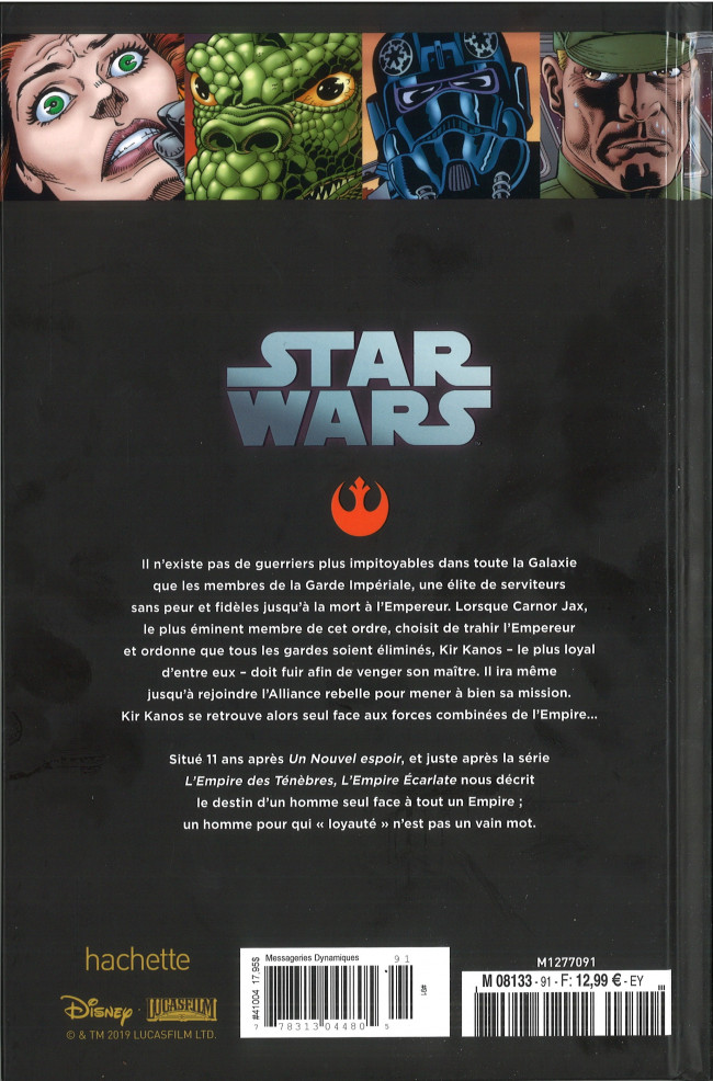 Verso de l'album Star Wars - Légendes - La Collection Tome 91 L'empire Ecarlate - I. Trahison