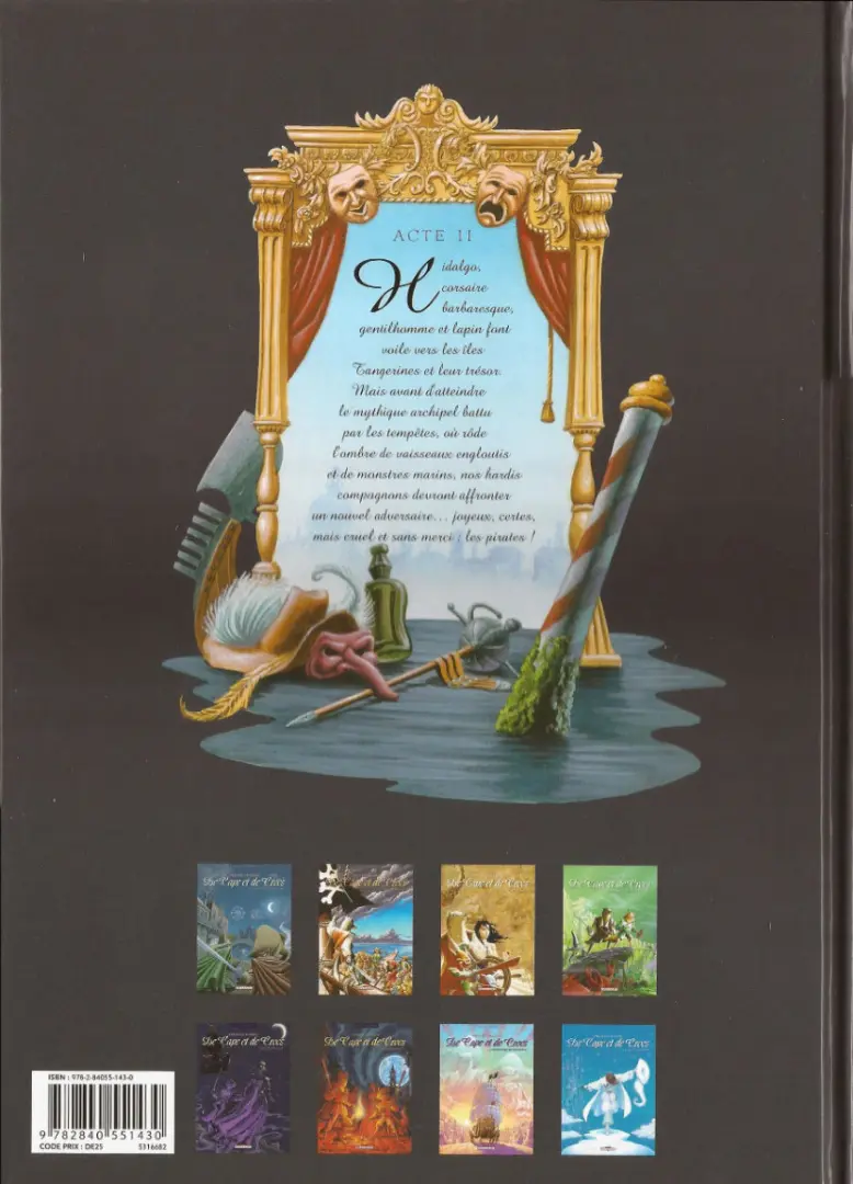 Verso de l'album De Cape et de Crocs Tome 2 Pavillon noir !