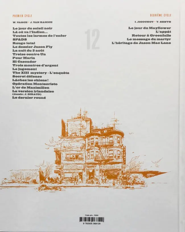 Verso de l'album XIII Tome 12 Le jugement