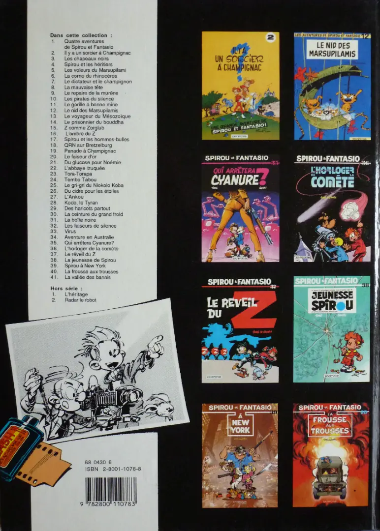 Verso de l'album Spirou et Fantasio Tome 34 Aventure en Australie