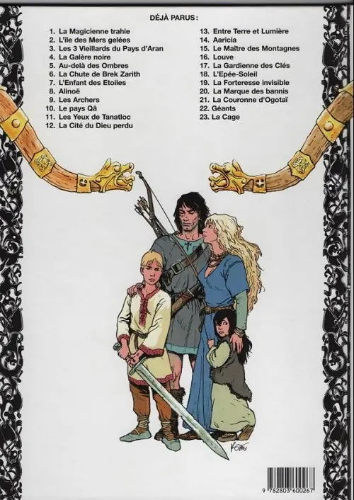 Verso de l'album Thorgal Tome 4 La galère noire