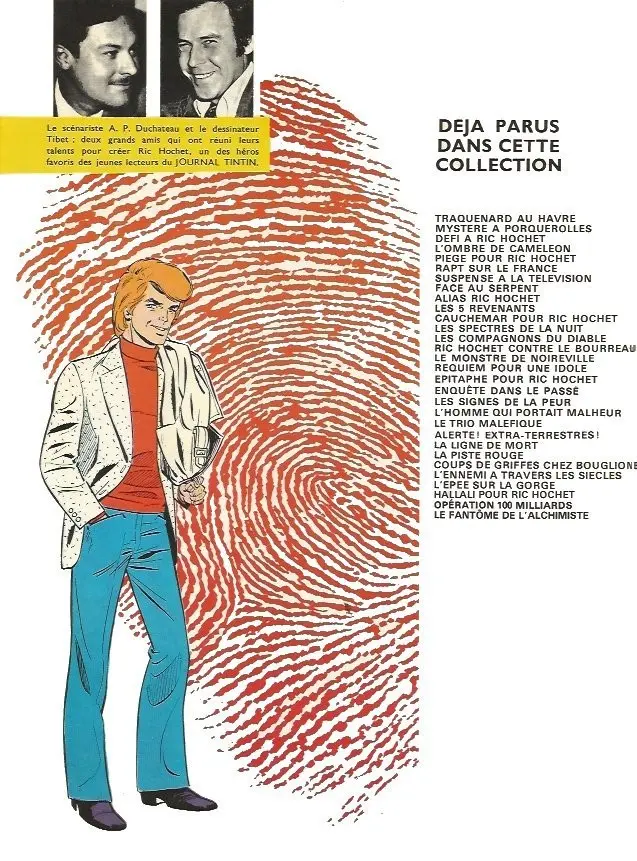 Verso de l'album Ric Hochet Tome 26 L'ennemi à travers les siècles