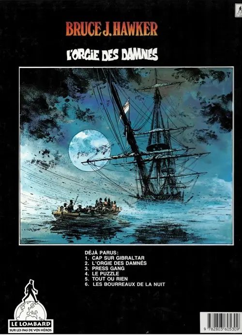 Verso de l'album Bruce J. Hawker Tome 2 L'orgie des damnés