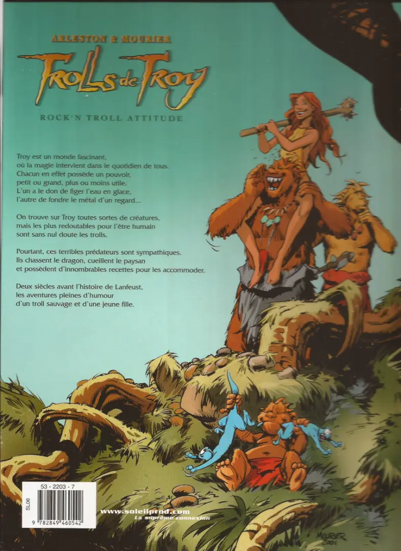 Verso de l'album Trolls de Troy Tome 8 Rock'n Troll attitude