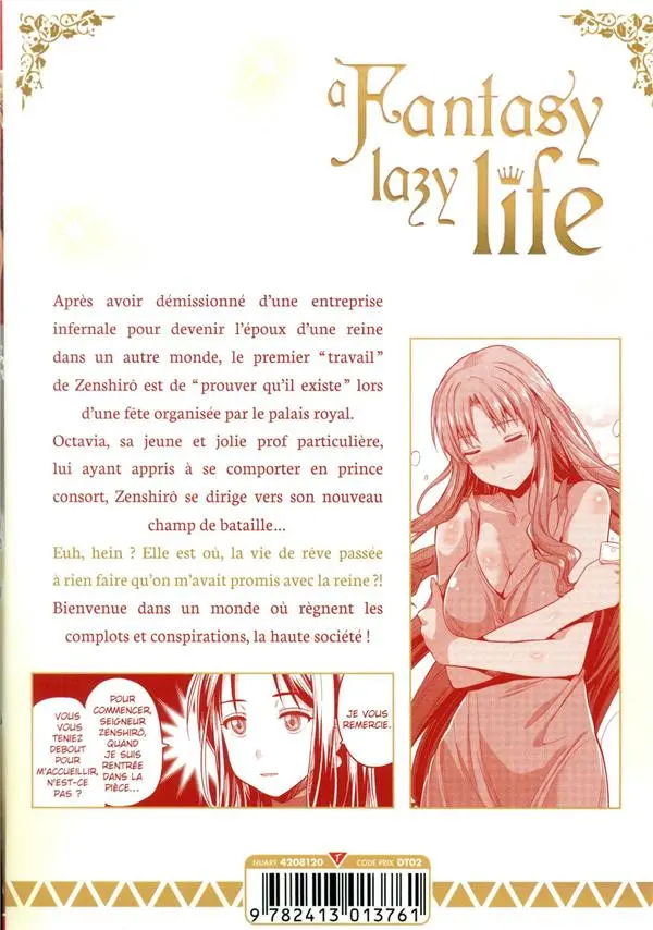 Verso de l'album A Fantasy lazy life 2