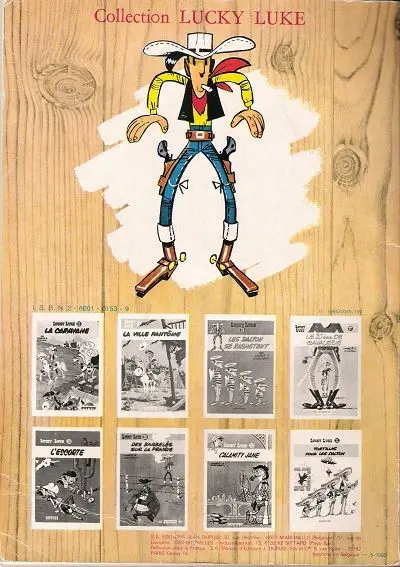 Verso de l'album Lucky Luke Tome 14 Ruée sur l'Oklahoma