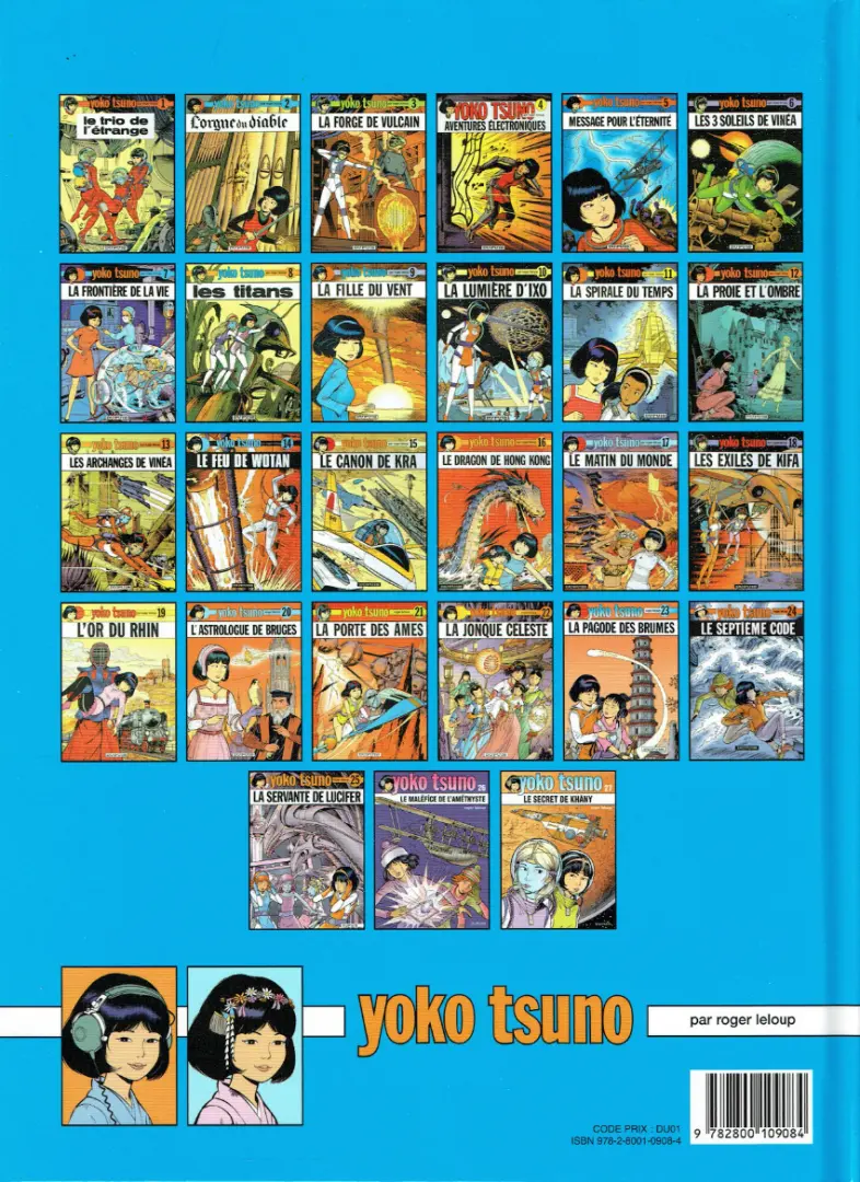 Verso de l'album Yoko Tsuno Tome 12 La proie et l'ombre