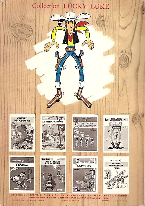 Verso de l'album Lucky Luke Tome 16 En remontant le Mississipi