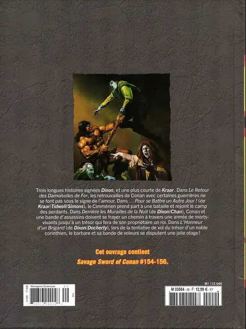 Verso de l'album The Savage Sword of Conan - La Collection Tome 49 Le retour des damoiselles de fer
