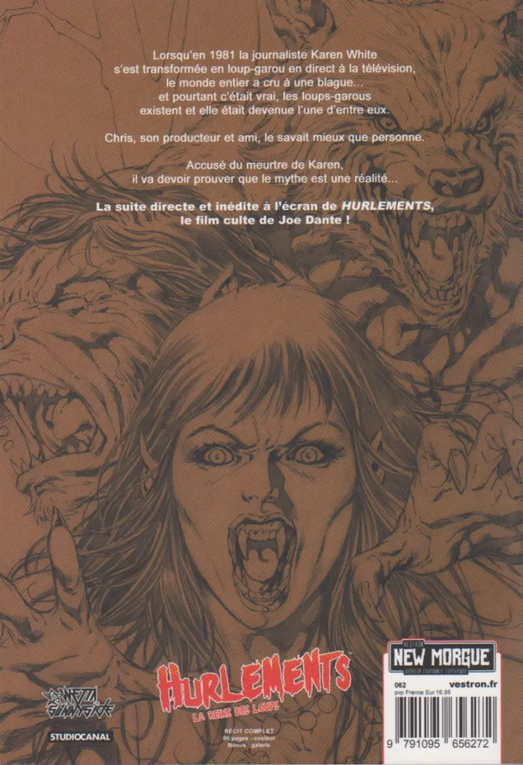 Verso de l'album Hurlements : la reine des loups