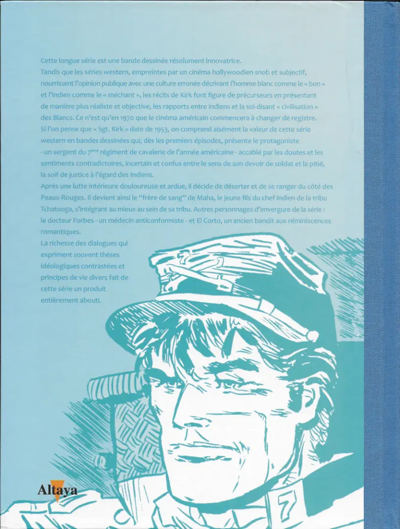 Verso de l'album Tout Pratt Tome 51 Sergent Kirk  1