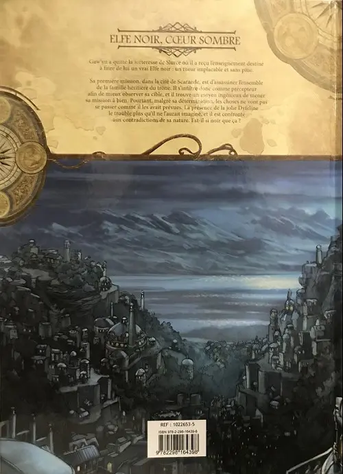 Verso de l'album Elfes Tome 10 Elfe noir, cœur sombre