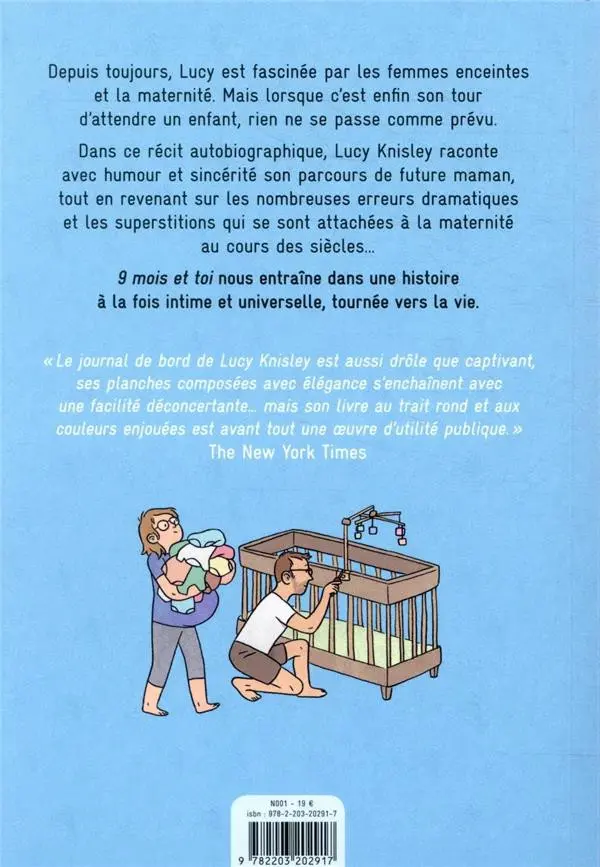 Verso de l'album Neuf mois et toi