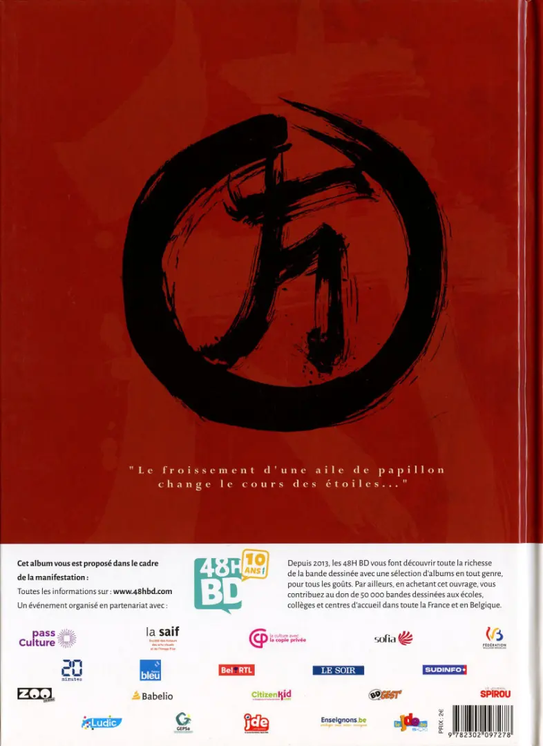 Verso de l'album Samurai Tome 1 Le Cœur du Prophète