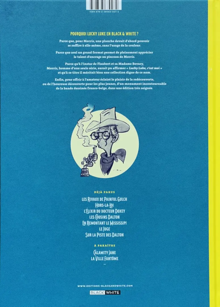 Verso de l'album Lucky Luke Tome 17 Sur la piste des Dalton