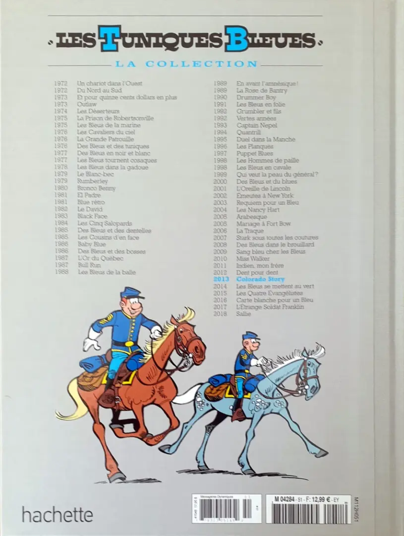 Verso de l'album Les Tuniques Bleues La Collection (Hachette) Tome 51 Colorado story