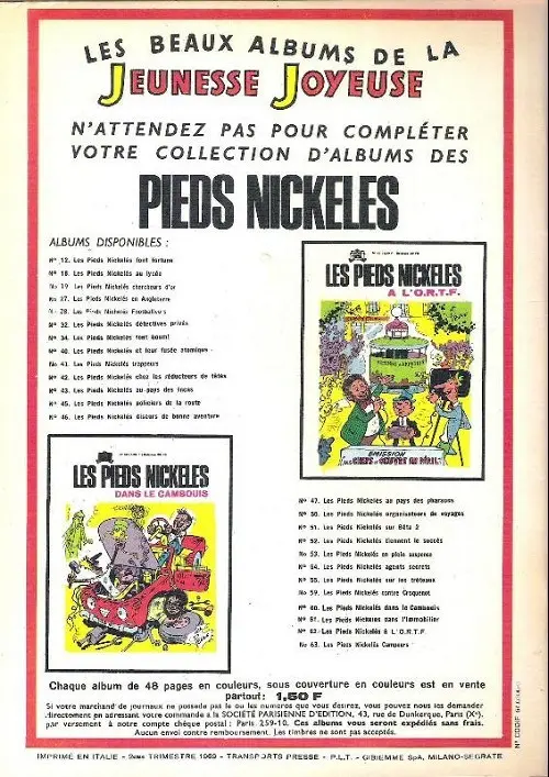 Verso de l'album Bibi Fricotin 2e Série - Societé Parisienne d'Edition Tome 57 Bibi Fricotin et le dernier des Mohicans