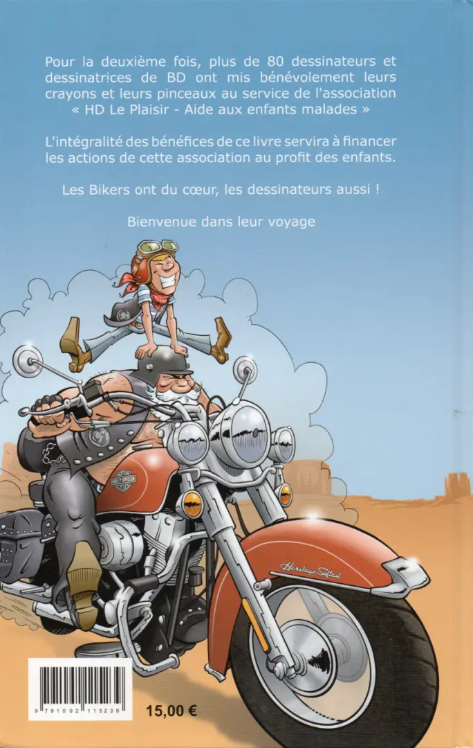 Verso de l'album Les bikers ont du coeur Tome 2