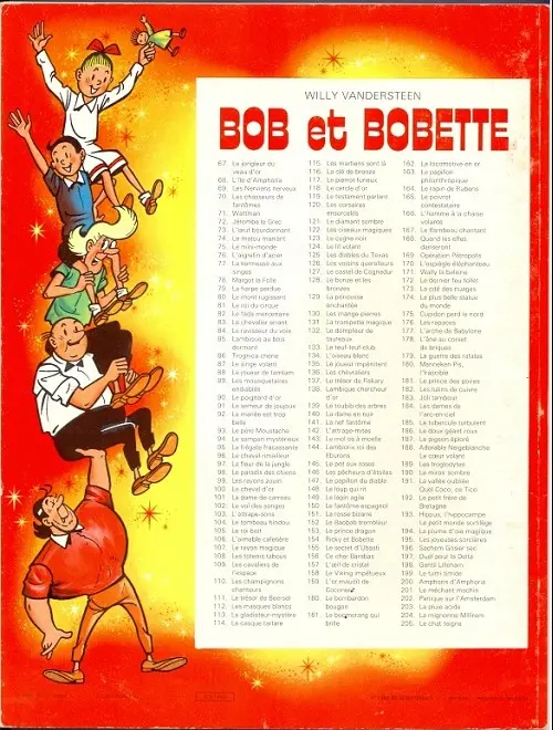 Verso de l'album Bob et Bobette Tome 77 La kermesse aux singes