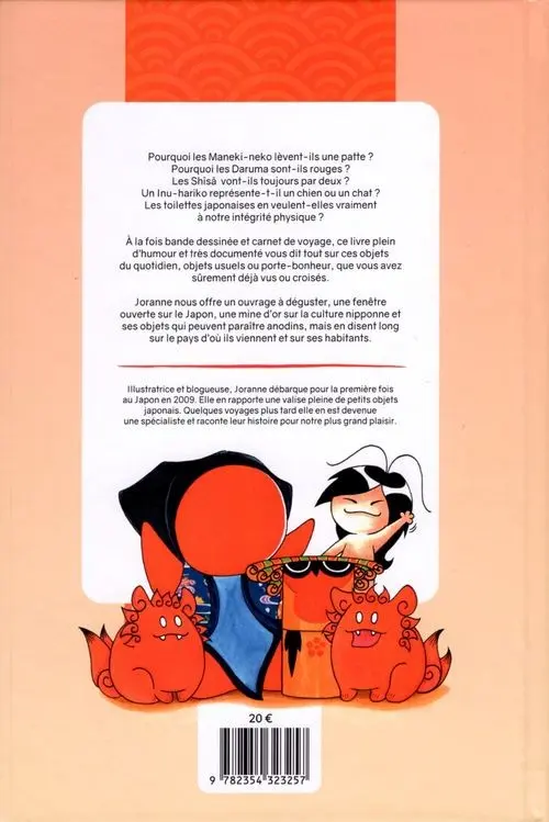 Verso de l'album Maneki-neko et autres histoires d'objets japonais