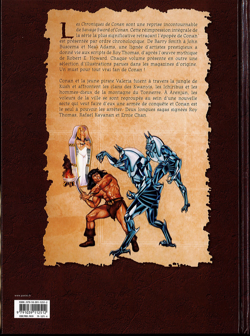 Verso de l'album Les Chroniques de Conan Tome 36 1993 (II)
