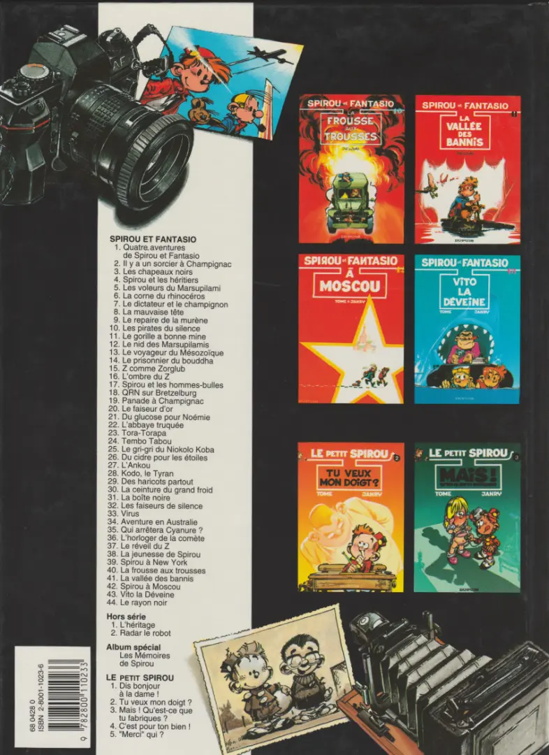 Verso de l'album Spirou et Fantasio Tome 32 Les faiseurs de silence