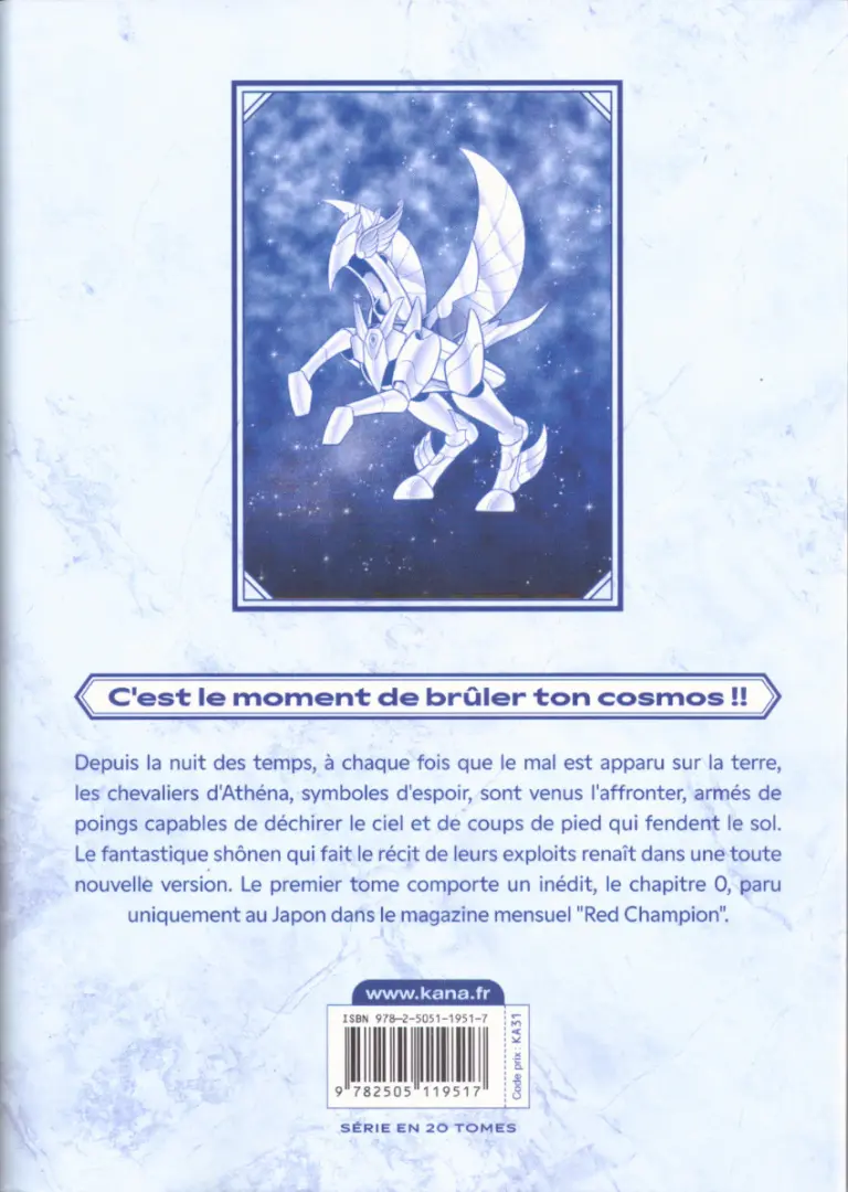 Verso de l'album Saint Seiya - Les Chevaliers du Zodiaque Final Edition 1