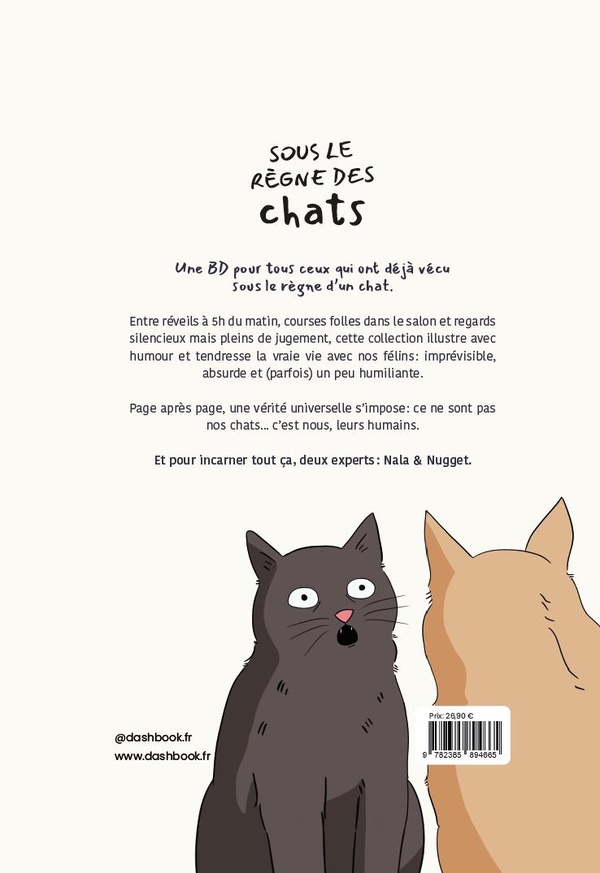 Verso de l'album Sous le règne des chats
