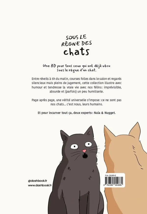 Verso de l'album Sous le règne des chats