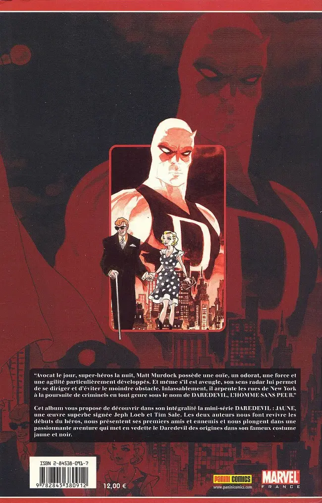Verso de l'album Daredevil Tome 3 Jaune