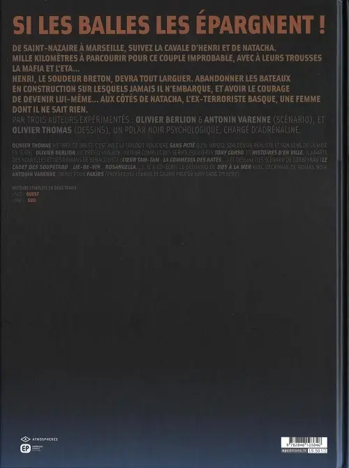 Verso de l'album Dos à la mer Tome 1 Ouest