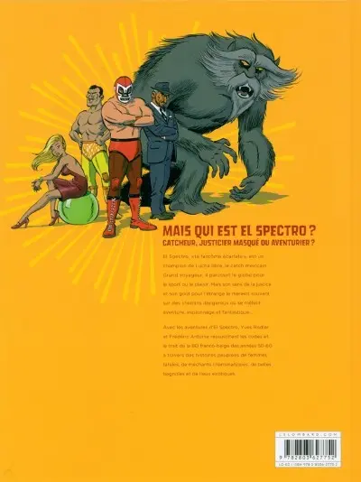 Verso de l'album Les aventures de El Spectro Tome 1 Les mutants de la lune rouge