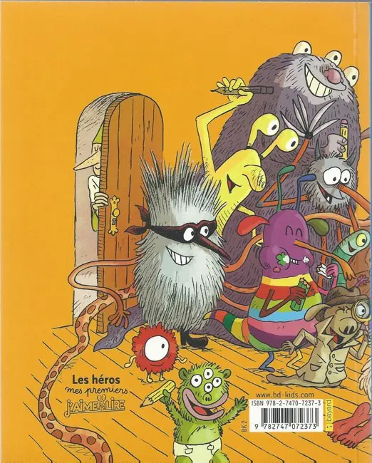 Verso de l'album Émile et Margot Le carnet de jeux monstrueux