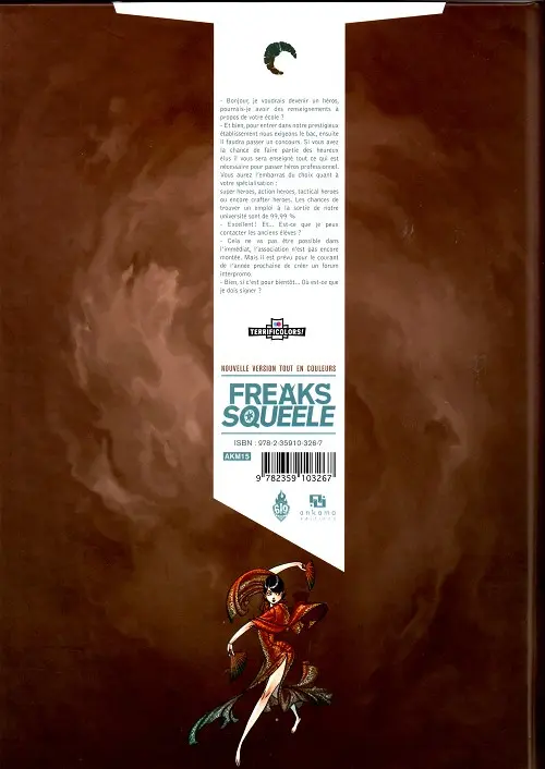 Verso de l'album Freaks' Squeele Version couleurs Tome 3 Les chevaliers qui ne font plus