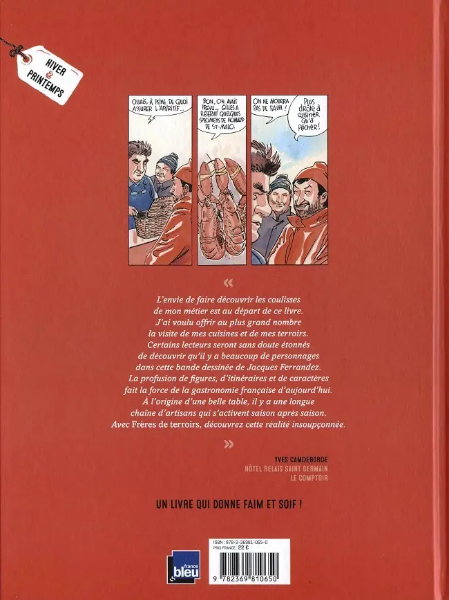 Verso de l'album Frères de terroirs Tome 1 Carnet de croqueurs - Hiver & printemps